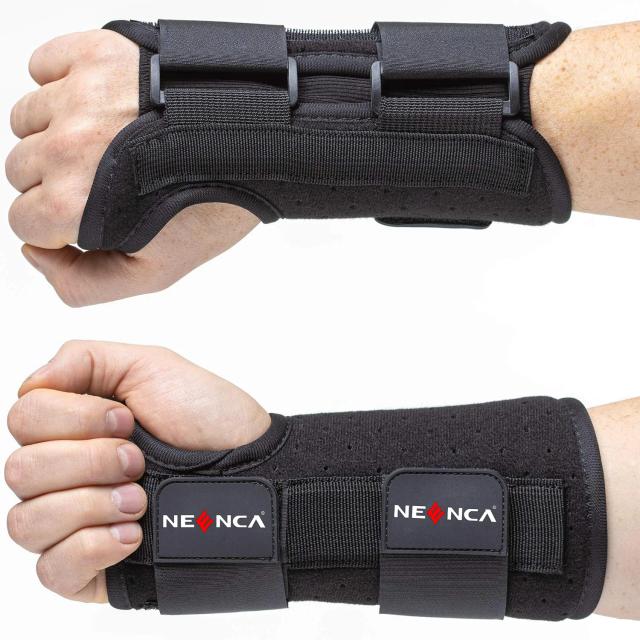 Suporte de Pulso com Tala de Metal - Alívio para Tendinite e Artrite - Ajustável