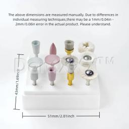 Conjunto de Polimento Misto com 12 Peças/Caixa: Cabeças de Silicone e Escova Aprimoradas para Polimento - Alcance um Polimento de Alto Brilho com Pasta de Polimento - Image 2