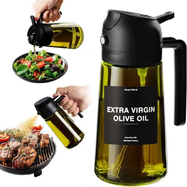 Dispensador de Azeite 2 em 1 para Cozinhar 470ml