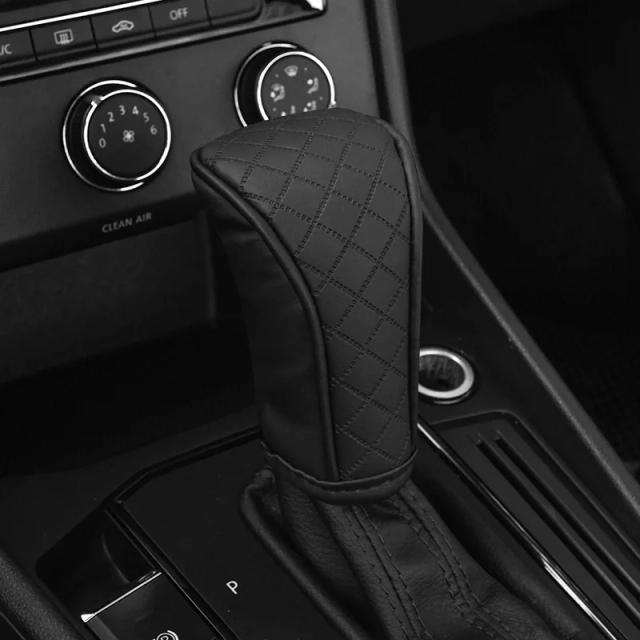 Capa de Couro PU para Alça de Câmbio de Carro Universal Antiderrapante Resistente ao Desgaste