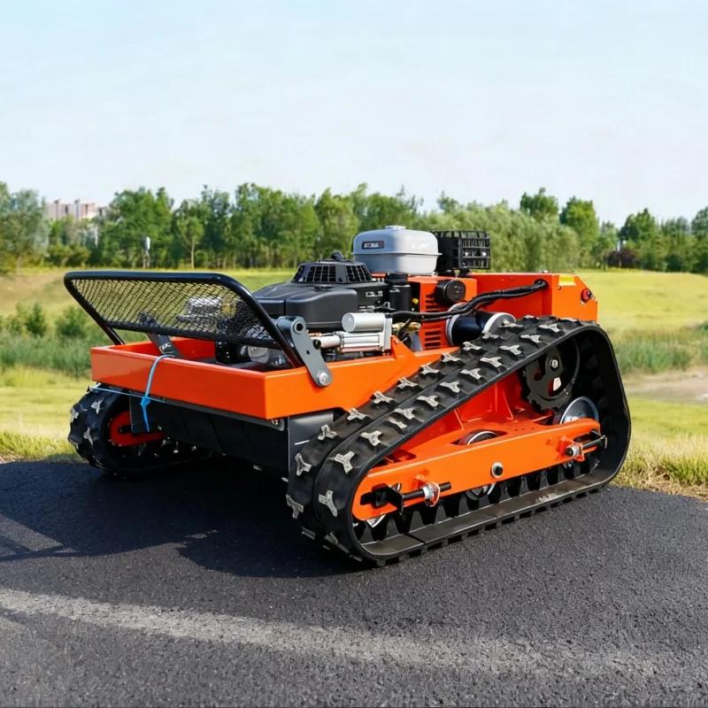 Cortador de grama controlado por rádio rastreado, cortadores robóticos com navegação gps, aparador de grama automático sem fio, cortador de grama rc - Image 1