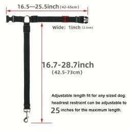 1pc pet cão e gato cinto de segurança encosto de cabeça do carro contenção ajustável corda de segurança cinto de segurança do carro acessórios para cães pequenos - Image 5