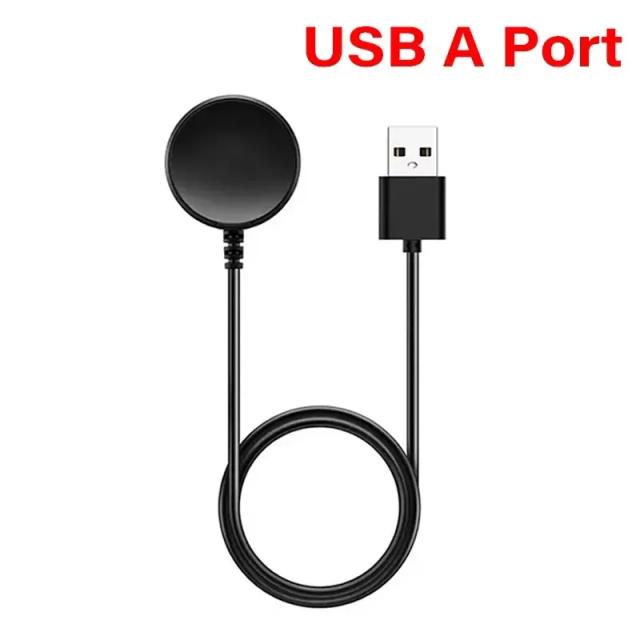 Carregador USB-C para Samsung Galaxy Watch 7/6/5/4 Series 100cm Preto