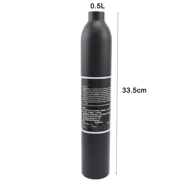 Tanque de ar para aquário, cilindro de co2 de alumínio 4500psi, rosca m18x1.5, alta pressão, 300bar, cilindro, oxigênio, garrafa de gás, tanque de enchimento