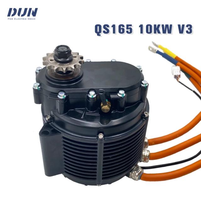 QS Motor QS165 V3 10000W PMSM BLDC Motor de Acionamento Central 10KW