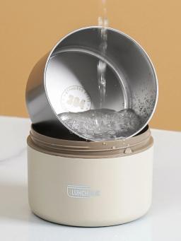 Conjunto de 3 peças: recipiente térmico portátil para micro-ondas, caixa de almoço, caixa bento de aço inoxidável, bolsa térmica à prova de vazamentos para almoço quente. - Image 4