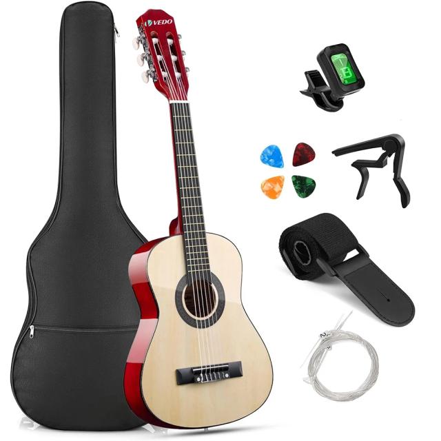 Guitarra Acústica VEDO 30" Clássica para Iniciantes