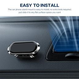 360 °   Suporte magnético do telefone do carro ímã smartphone suporte móvel celular gps suporte para iphone 13 12 xr xiaomi mi huawei samsung lg - Image 4