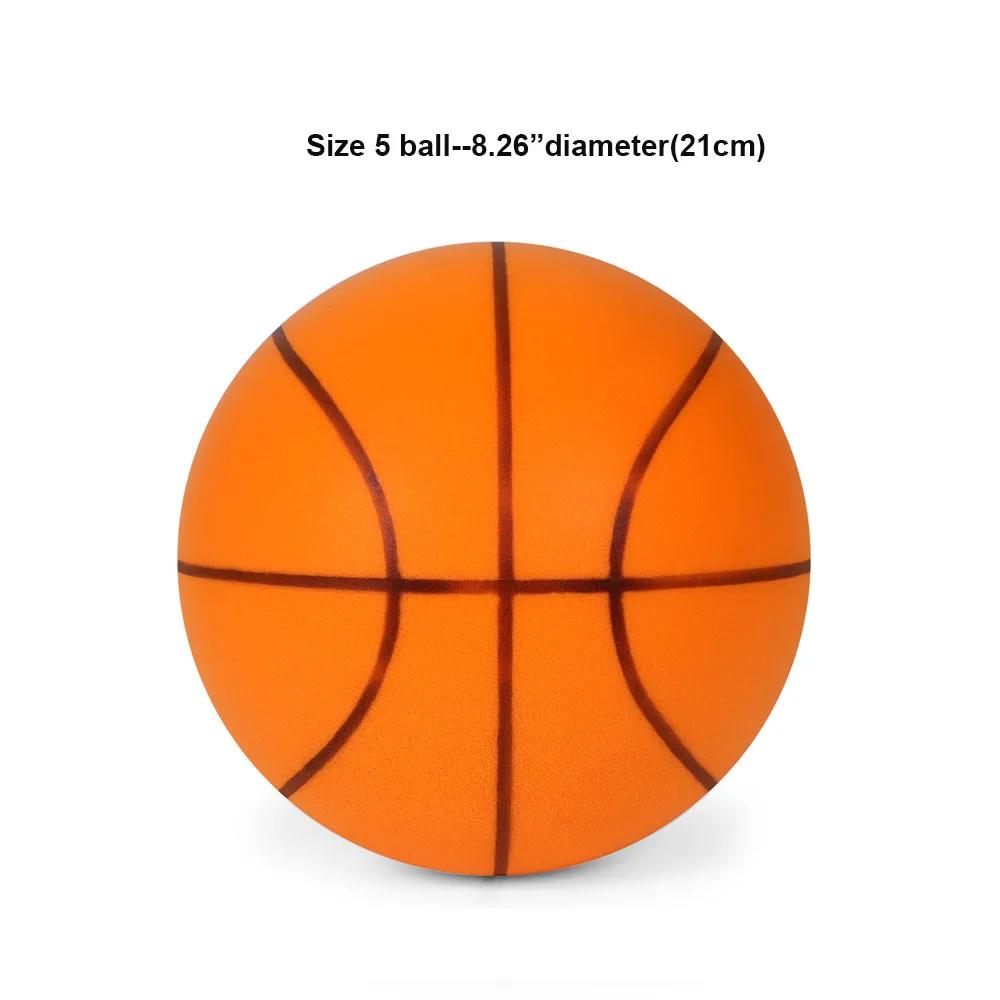 Bola de Basquete Silenciosa de Espuma PU para Treinamento Interno - Leve e Macia