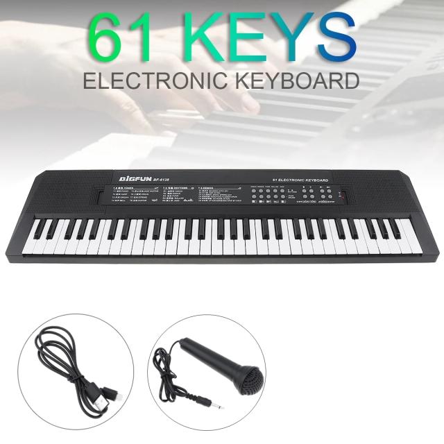 49 / 54 / 61 teclas Teclado eletrônico Piano Teclado de música digital com cabo USB Órgão eletrônico Teclado
