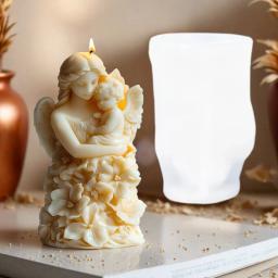 Molde de silicone para decoração de Natal, faça você mesmo, velas de goma, pasta de goma - Image 2