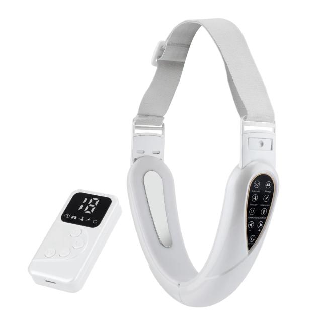 Massageador facial recarregável em V, dispositivo portátil de massagem facial, display LED, instrumento de beleza facial