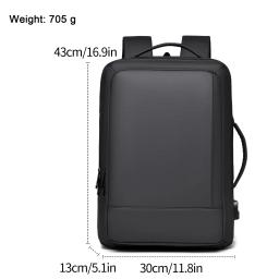 Nova mochila de viagem expansível de alta capacidade para homens e mulheres, mochila de deslocamento simples, bolsa de computador, mochila de negócios - Image 2