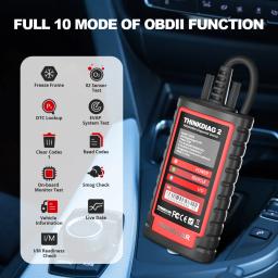 THINKCAR THINKDIAG 2 / KINGBOLEN Ediag Plus CAN FD Todos os Sistemas 15 Serviços de Redefinição Codificação de ECU Scanner OBD2 Ferramenta de Diagnóstico Automotivo - Image 2