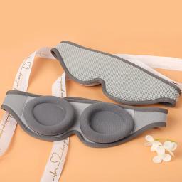 Máscara de olho 3D ajustável para homens e mulheres, ajuda a dormir, 100% apagão, pressão zero, tampa do olho - Image 6