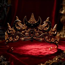Elegante e lindo gótico lua tiara celestial rainha senhoras coroa barroco headpiece retro festa de casamento requintado festa coroa - Image 2