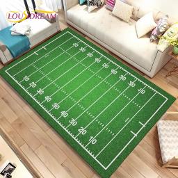 Tapete de área de campo de futebol americano de rugby, tapete para sala de estar, quarto, sofá, decoração, crianças, tapete antiderrapante - Image 2