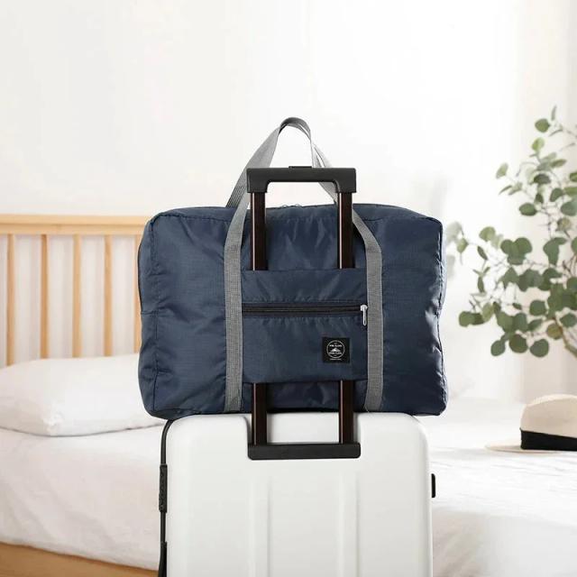 Bolsa de Viagem Dobrável Grande Capacidade Nylon 46cm