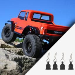 4/12 pces metal r-tipo carro escudo corpo clipes fixos pino com guia para axial scx10 TRX-4 mjx hyper go 1/10 1/14 1/8 rc peças de carro - Image 6