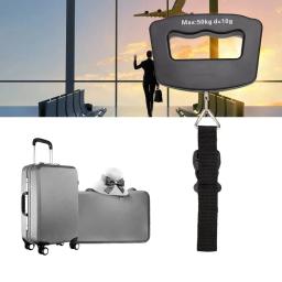 Balança Digital de Bagagem de 50kg, Balança Portátil para Malas, Balança Eletrônica Portátil com Display Digital Retroiluminado, Acessórios de Viagem - Image 5