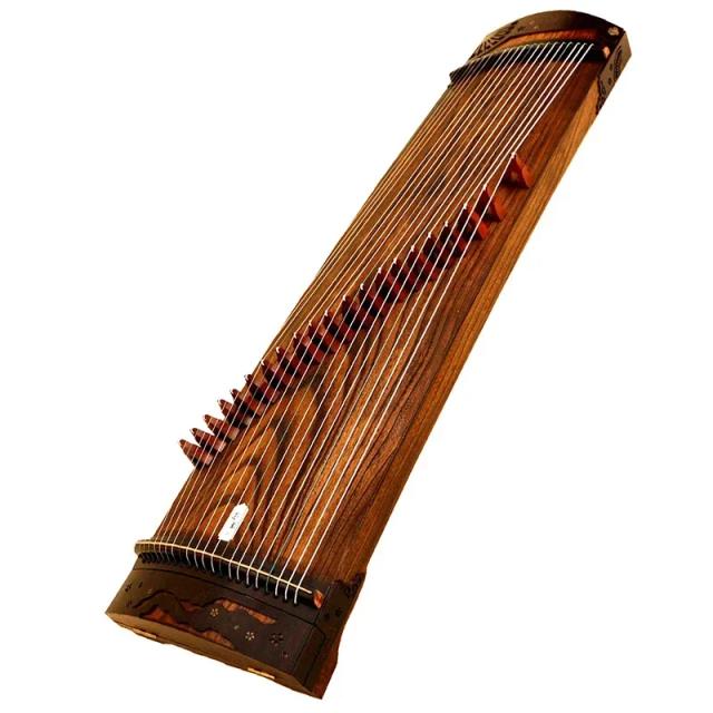 Guzheng Pequeno Artesanal 21 Cordas 130cm Madeira Maciça Profissional