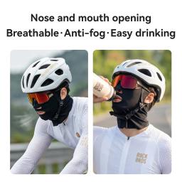 ROCKBROS Lenço Facial Unissex Respirável para Atividades ao Ar Livre, Protetor de Pescoço, Máscara Facial Anti-UV para Ciclismo, Protetor Solar para o Rosto - Image 5