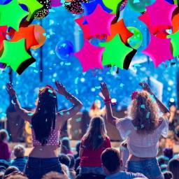 Balões de pentagrama de filme de alumínio fluorescente de 19 polegadas para festas de aniversário infantis, balões de decoração de festa iluminados - Image 2