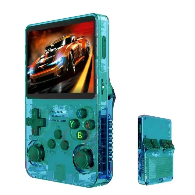 Console de Jogos Retro R36S Novo, Console Portátil com Sistema Linux Open-Source de 3,5 Polegadas e Memória Grande de 128GB