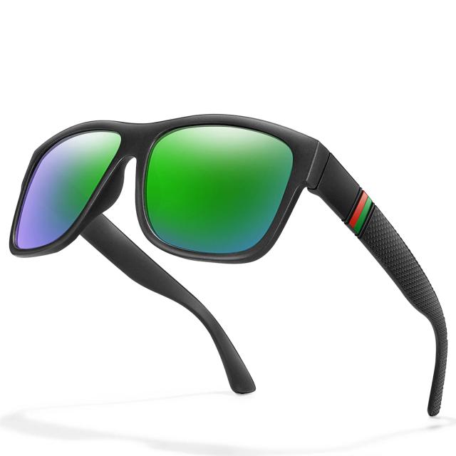 Marca Clássica Óculos de Sol Polarizado Masculino UV400 Quadrado