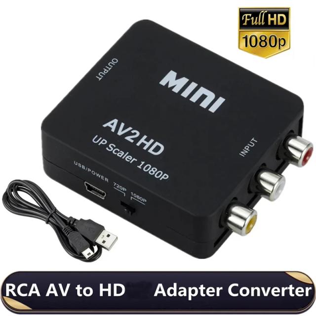 Conversor AV para HDMI 1080P Plug and Play