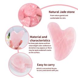 Ferramentas de Massagem Facial Gua Sha de Pedra Natural Jade para Cuidados com a Pele e Rolo Gue Che para SPA - Image 5