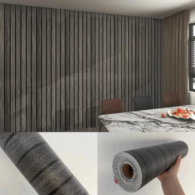 Papel de Parede Madeira Autoadesivo Impermeável 10m Decoração Casa