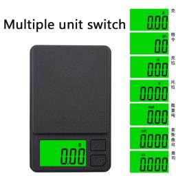 Balança eletrônica portátil de 0.01g -100/500g, mini balança digital de alta precisão, balança eletrônica de bolso, peso de joias, balança de cozinha - Image 6