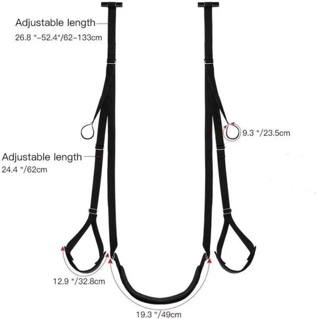 Balanço Sexual Porta Ajustável Nylon Resistente para Casais