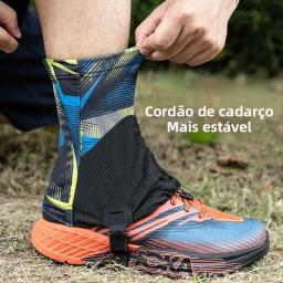 F1001 esportes ao ar livre unissex alta corrida trilha polainas capa protetora à prova de areia para triathlon maratona caminhadas reflexivo - Image 5