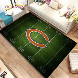 Tapete de área de campo de futebol americano de rugby, tapete para sala de estar, quarto, sofá, decoração, crianças, tapete antiderrapante - Image 5
