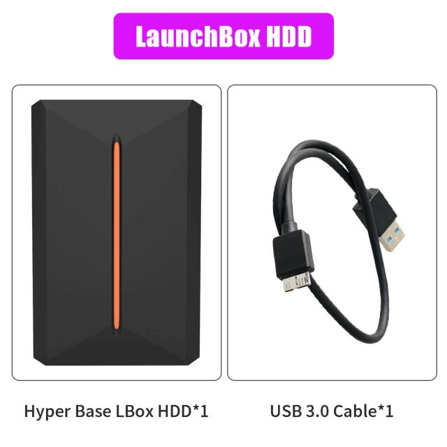 Launchbox HDD Portátil 500GB com 3760+ Jogos Retro para PC e Consoles
