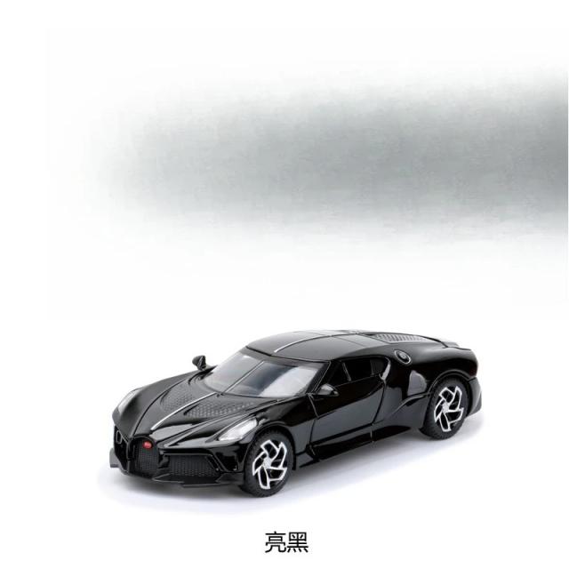 1:32 La Voiture Noire Modelo de Carro Esportivo em Liga Metálica, Veículos de Brinquedo em Metal Fundido, Coleção de Modelos de Carros, Alta Simulação, Presentes