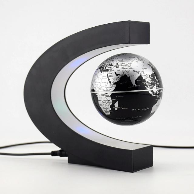 Globo Levitante Magnético LED Mapa do Mundo 8.5cm