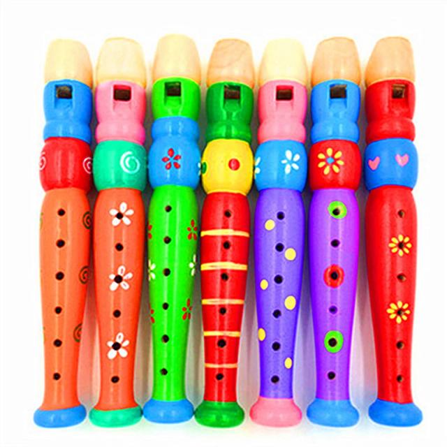 1pc flauta curta som criança instrumento musical de sopro para crianças aprendendo instrumentos musicais educativos crianças música