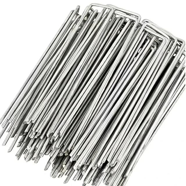 Estacas de Paisagismo Galvanizadas U-Shape 100 Peças
