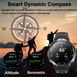 Novo Smartwatch Militar TANK X3 2026 com Bateria de 1000mAh, à Prova D'água 10ATM, GPS para Natação, Chamada e Esportes, Tela AMOLED HD de 1.75 polegadas - Image 6