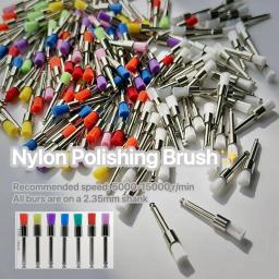 50/100 Peças de Escovas de Polimento de Nylon Macias e Densas 2.35mm, Ferramentas Coloridas para Limpeza e Polimento - Image 1