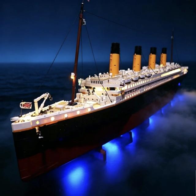 Conjunto de iluminação LED para o brinquedo de blocos Titanic 10294 (excluindo os blocos do modelo)