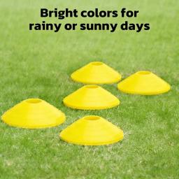 Cones de Disco para Treino de Futebol, Placas de Agilidade, Cones de Sinalização para Prática ao Ar Livre de Futebol e Basquete, Cores Aleatórias - Image 5