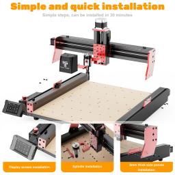 TTC450 Pro para CNC 3018, Router Atualizado com Área de Trabalho de 460x460mm, Spindle de 72W, Router para Madeira, Gravador e Cortador para Bricolagem em Madeira e PCB - Image 3