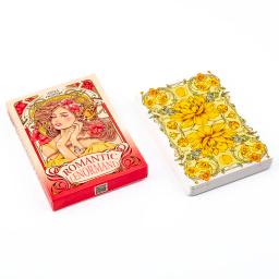 Cartões românticos Lenormand Oracle 37 peças baralho 10.2x7.2cm Inglês Vision Art Nouveau Motivos florais para jogos de tabuleiro de festa - Image 3