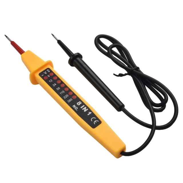 Testador de Tensão AC DC 8 em 1 6-500V Caneta Elétrica Automática Detector de Circuito