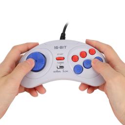Mini Handheld Game Console com Função, Controlador Ergonômico Gaming, 16Bit, 9 pinos - Image 1