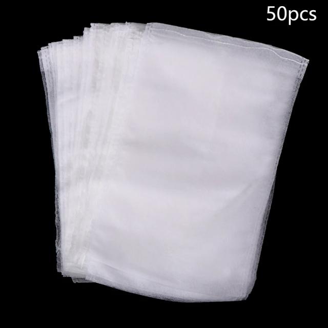 Sacos de Proteção para Frutas e Uvas - Rede Anti-Pássaros e Pragas - 50 Peças